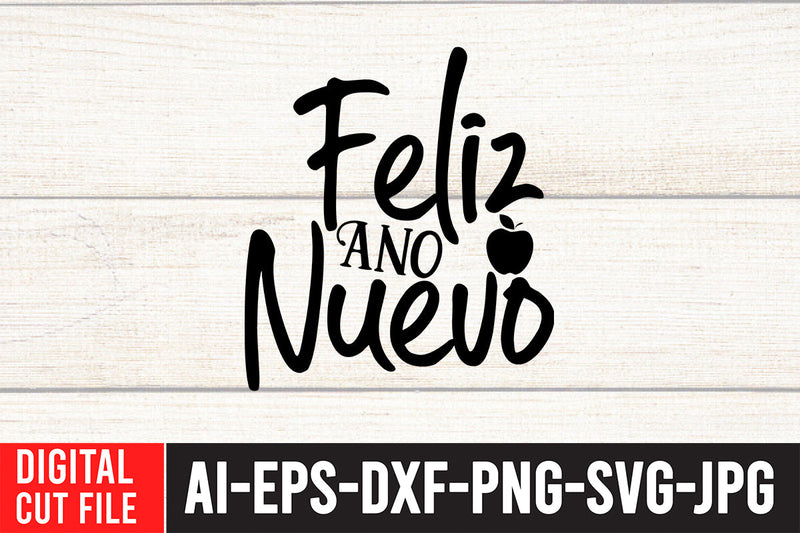 Feliz Ano Nueuo SVG Deesign SVG BlackCatsMedia 