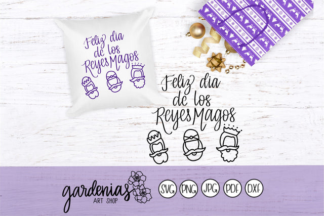 Feliz Dia de los Reyes Magos SVG Gardenias Art Shop 