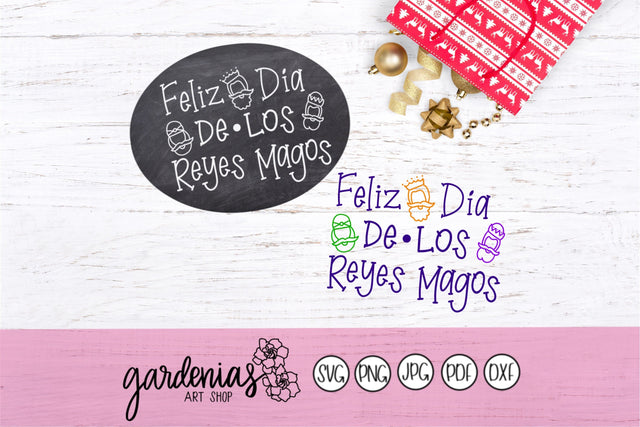 Feliz Dia de los Reyes Magos SVG Gardenias Art Shop 