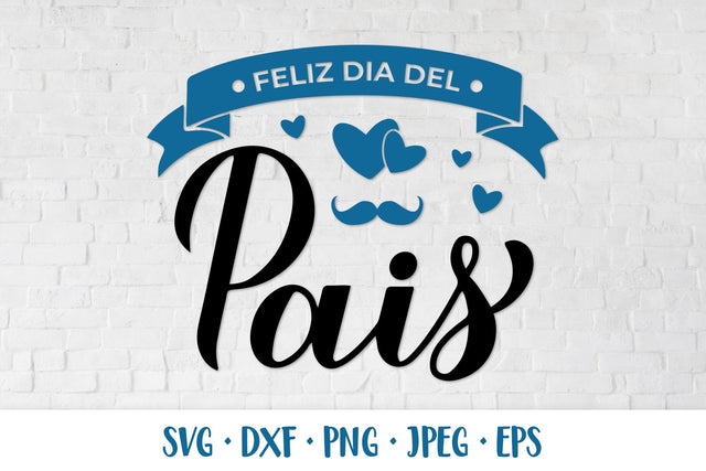 Feliz Dia dos Pais . Happy Fathers Day in Portuguese SVG SVG LaBelezoka 