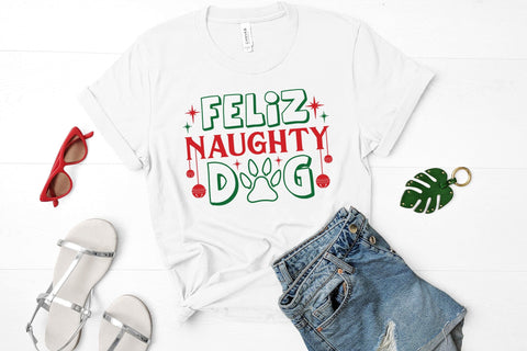 Feliz Naughty Dog, Christmas Dog SVG SVG CraftLabSVG 