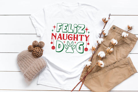 Feliz Naughty Dog, Christmas Dog SVG SVG CraftLabSVG 
