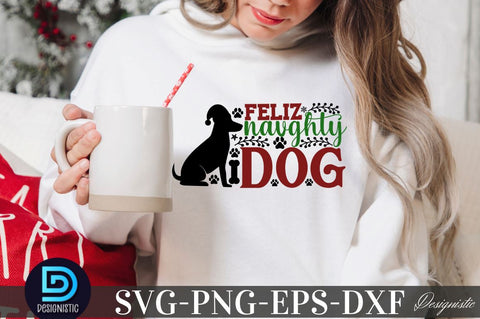 Feliz naughty dog, Mega Christmas Dog SVG Bundle SVG DESIGNISTIC 