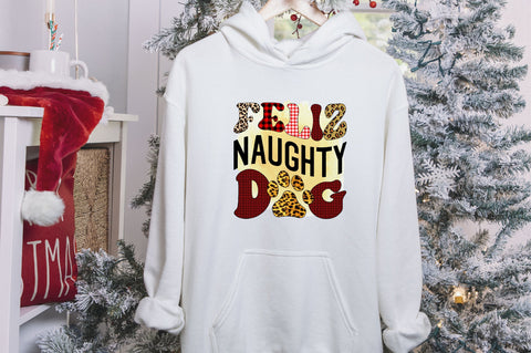 Feliz Naughty Dog Sublimation SVGArt 