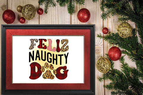 Feliz Naughty Dog Sublimation SVGArt 