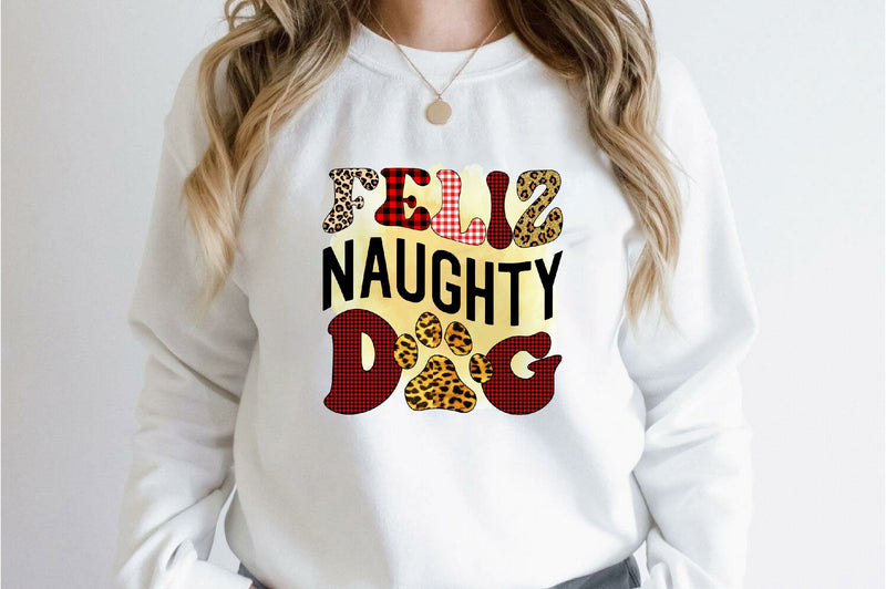 Feliz Naughty Dog Sublimation SVGArt 