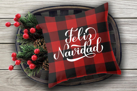 Feliz Navidad. Merry Christmas in Spanish. Calligraphy lettering SVG SVG LaBelezoka 