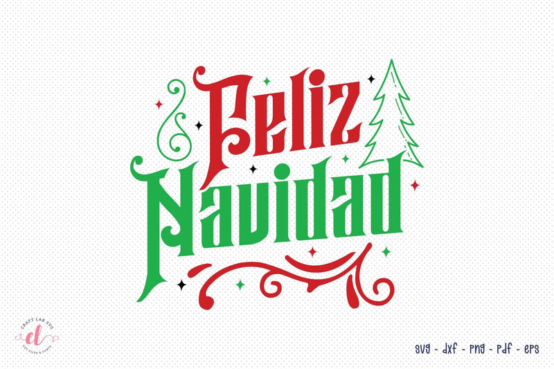 Feliz Navidad SVG, Christmas SVG Design SVG CraftLabSVG 