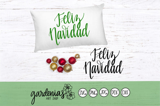 Feliz Navidad SVG Gardenias Art Shop 