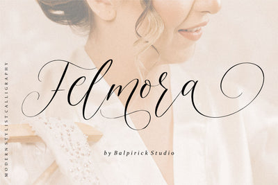Felmora is a Modern Stylist Calligraphy Font Font Balpirick 
