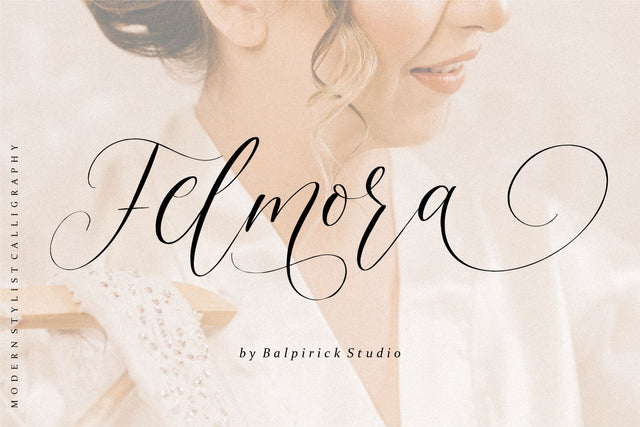 Felmora is a Modern Stylist Calligraphy Font Font Balpirick 