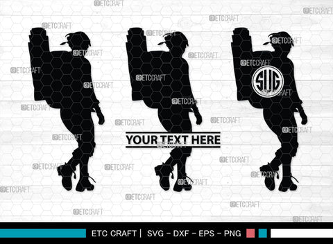 Female Hiker Monogram, Female Hiker Silhouette, Female Hiker SVG, Hiking Svg, Woman Hiking Svg, Hiker Svg, SB00358 SVG ETC Craft 