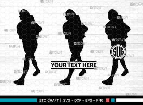 Female Hiker Monogram, Female Hiker Silhouette, Female Hiker SVG, Hiking Svg, Woman Hiking Svg, Hiker Svg, SB00358 SVG ETC Craft 