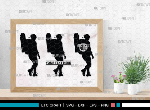 Female Hiker Monogram, Female Hiker Silhouette, Female Hiker SVG, Hiking Svg, Woman Hiking Svg, Hiker Svg, SB00358 SVG ETC Craft 