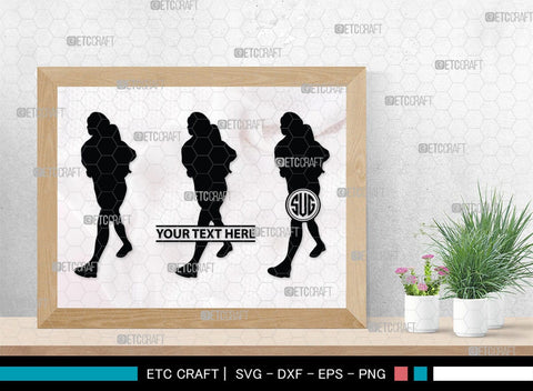 Female Hiker Monogram, Female Hiker Silhouette, Female Hiker SVG, Hiking Svg, Woman Hiking Svg, Hiker Svg, SB00358 SVG ETC Craft 