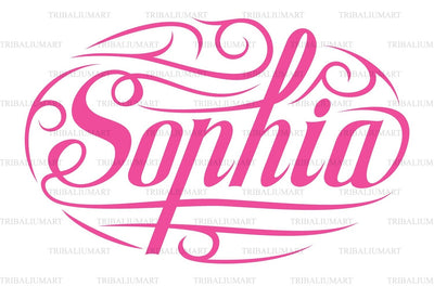 Female name Sophia SVG TribaliumArtSF 