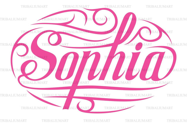 Female name Sophia SVG TribaliumArtSF 