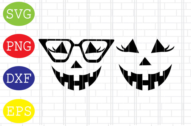 Female Pumpkin Face Svg, Cauldron Svg, Halloween Svg, Fall Svg, Autumn Svg, Ghost Svg SVG DigitalSvgFiles 