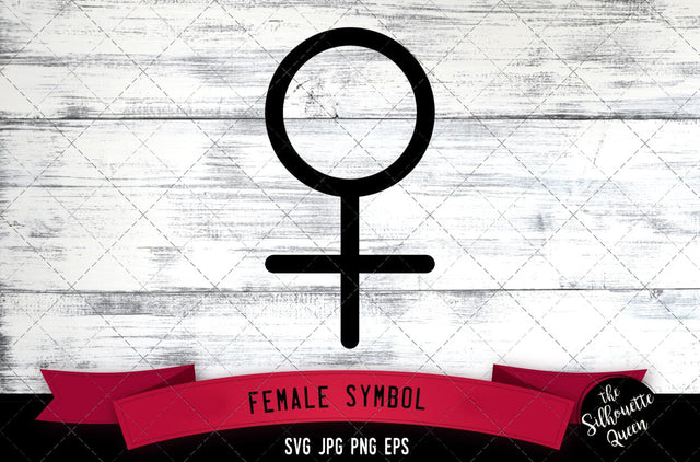 Female Symbol Icon SVG -Vector Symbol Commercial & Personal Use- Cricut,Silhouette,Cameo,Vinyl Cut SVG Loveleen Kaur 