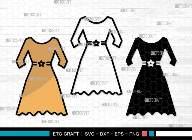 Female Wedding Dress Icons Color, Wedding Dress Svg, Woman Dress Svg, Girl Clothing, Female Wedding Dress Bundle, Icon Bundle, Svg Cut File, Dxf, Eps, Png, SVG ETC Craft 