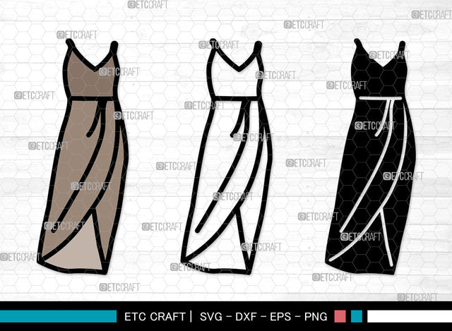 Female Wedding Dress Icons Color, Wedding Dress Svg, Woman Dress Svg, Girl Clothing, Female Wedding Dress Bundle, Icon Bundle, Svg Cut File, Dxf, Eps, Png, SVG ETC Craft 
