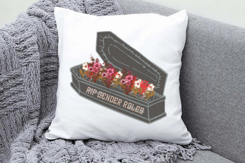Feminist Gender Roles Flowers Coffin PNG Sublimation Jagonath Roy 