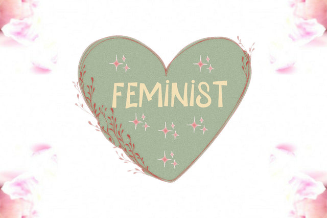 Feminist Heart with Florals PNG Sublimation Jagonath Roy 