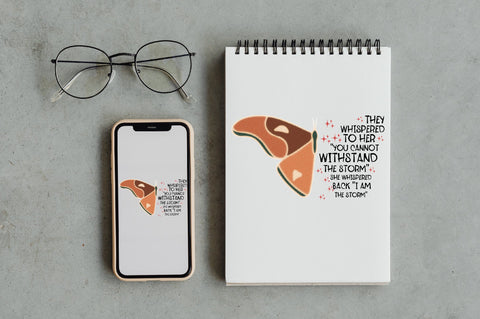 Feminist I Am the Storm Butterfly PNG Sublimation Jagonath Roy 