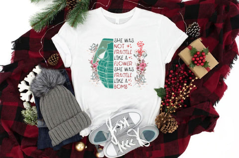 Feminist She Was Fragile Like a Bomb PNG Sublimation Jagonath Roy 