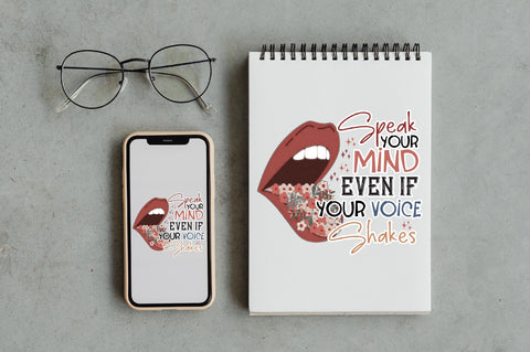Feminist Speak Your Mind Sexy Lips PNG Sublimation Jagonath Roy 