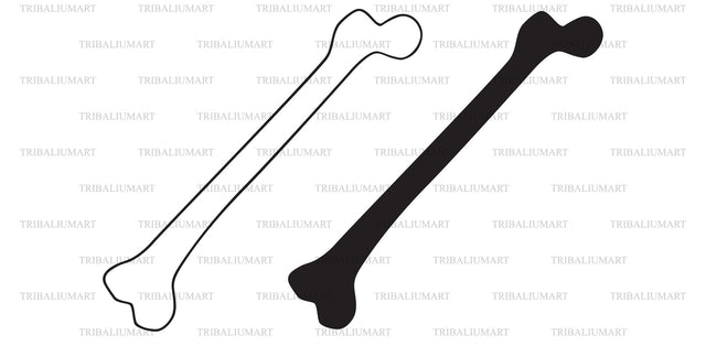 Femur or Thigh Bone SVG TribaliumArtSF 