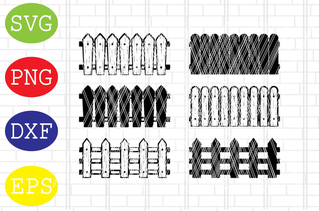 Fence Silhouette SVG, Farm Fence SVG, Watermill SVG, Fence Clipart, Rustic Clipart, Farm Ranch Svg SVG DigitalSvgFiles 