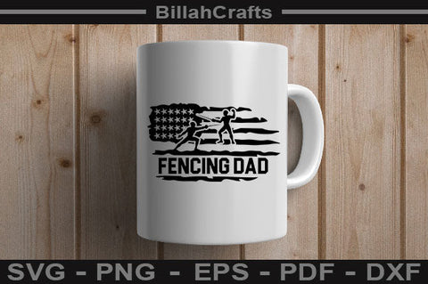 Fencing Dad SVG File SVG BillahCrafts 