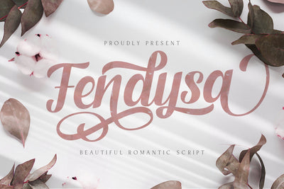 Fendysa - Beautiful Romantic Calligraphy Script Font Font StringLabs 