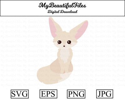 Fennec Fox - Animal SVG MyBeautifulFiles 