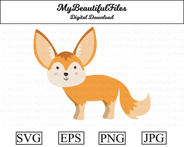 fennec fox - animal SVG MyBeautifulFiles 