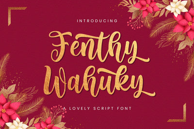 Fenthy Wahuky - Lovely Script Font Font StringLabs 