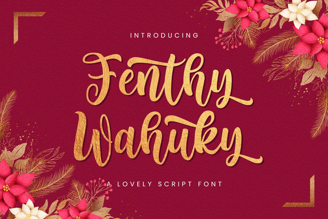 Fenthy Wahuky - Lovely Script Font Font StringLabs 