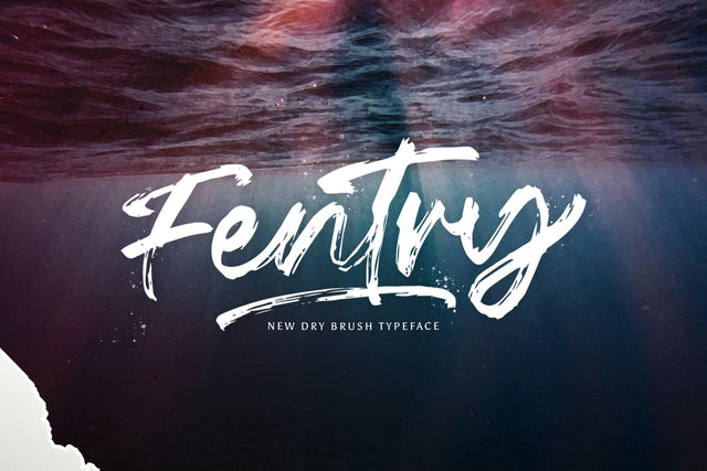 Fentry - Textured Brush Font Font StringLabs 