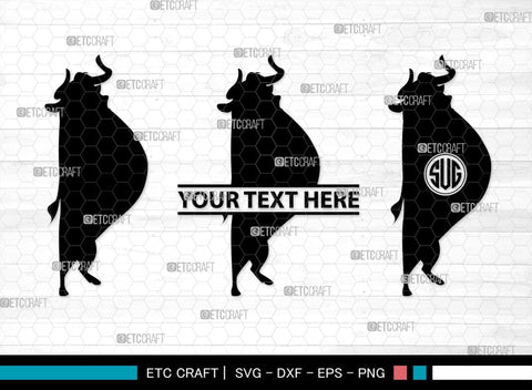 Ferdinand Monogram, Ferdinand Silhouette, Ferdinand SVG, Ferdinand Bull Svg, Ferdinand Character Svg, Animal Svg, SB00262 SVG ETC Craft 