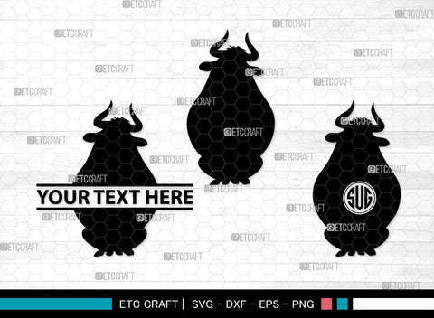 Ferdinand Monogram, Ferdinand Silhouette, Ferdinand SVG, Ferdinand Bull Svg, Ferdinand Character Svg, Animal Svg, SB00262 SVG ETC Craft 