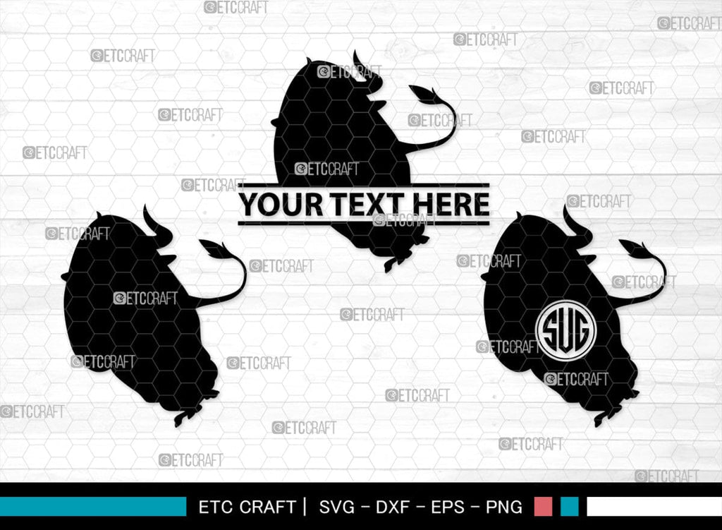 Ferdinand Monogram, Ferdinand Silhouette, Ferdinand SVG, Ferdinand Bull ...