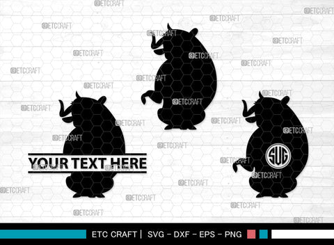 Ferdinand Monogram, Ferdinand Silhouette, Ferdinand SVG, Ferdinand Bull Svg, Ferdinand Character Svg, Animal Svg, SB00262 SVG ETC Craft 