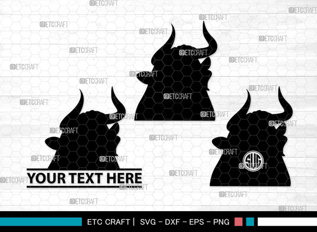 Ferdinand Monogram, Ferdinand Silhouette, Ferdinand SVG, Ferdinand Bull Svg, Ferdinand Character Svg, Animal Svg, SB00262 SVG ETC Craft 