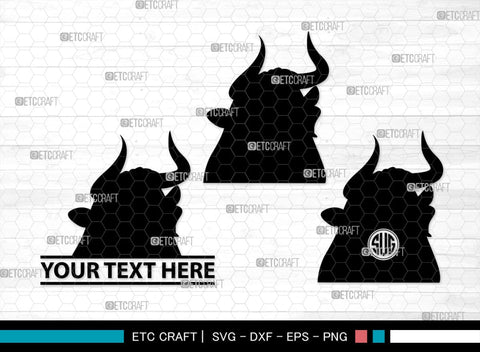 Ferdinand Monogram, Ferdinand Silhouette, Ferdinand SVG, Ferdinand Bull Svg, Ferdinand Character Svg, Animal Svg, SB00262 SVG ETC Craft 