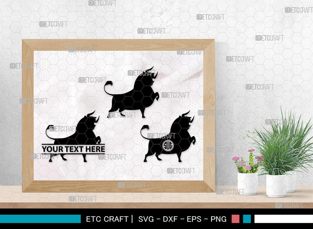 Ferdinand Monogram, Ferdinand Silhouette, Ferdinand SVG, Ferdinand Bull ...