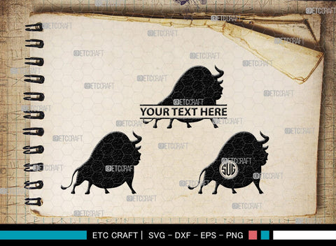 Ferdinand Monogram, Ferdinand Silhouette, Ferdinand SVG, Ferdinand Bull Svg, Ferdinand Character Svg, Animal Svg, SB00262 SVG ETC Craft 