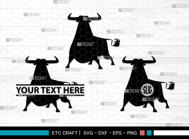 Ferdinand Monogram, Ferdinand Silhouette, Ferdinand SVG, Ferdinand Bull Svg, Ferdinand Character Svg, Animal Svg, SB00262 SVG ETC Craft 