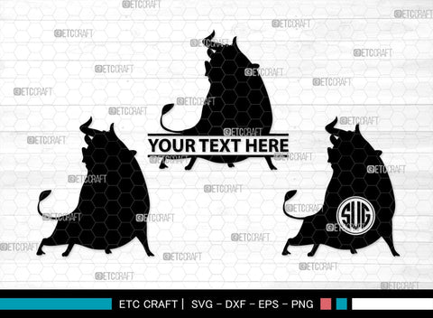 Ferdinand Monogram, Ferdinand Silhouette, Ferdinand SVG, Ferdinand Bull Svg, Ferdinand Character Svg, Animal Svg, SB00262 SVG ETC Craft 