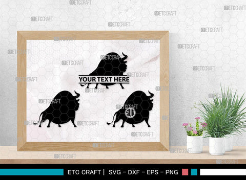 Ferdinand Monogram, Ferdinand Silhouette, Ferdinand SVG, Ferdinand Bull Svg, Ferdinand Character Svg, Animal Svg, SB00262 SVG ETC Craft 